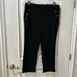 Glimpse plus size black pants with elastic waist